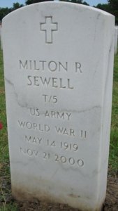 milton r sewell headstone 2000