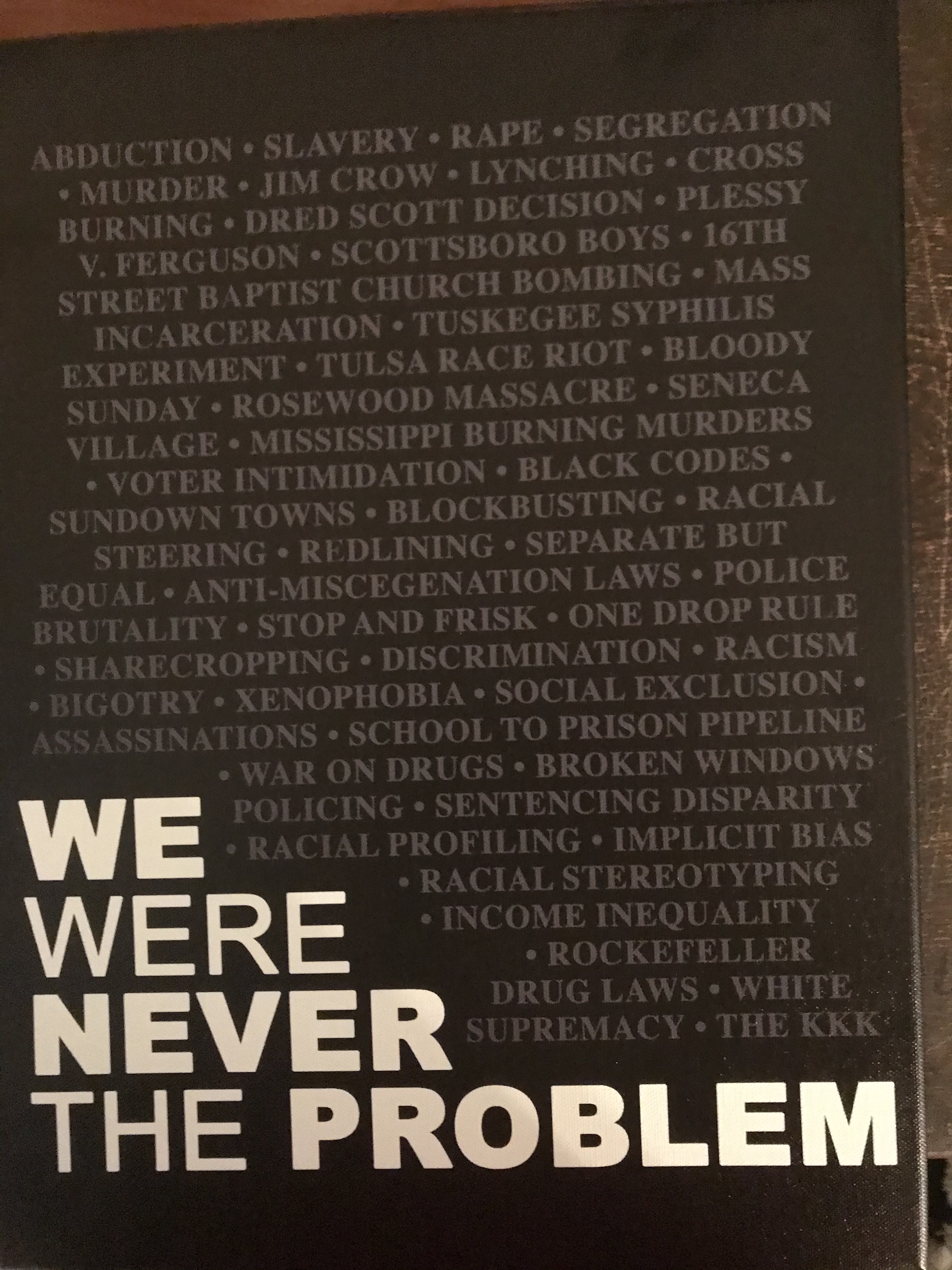 black we were never the problem